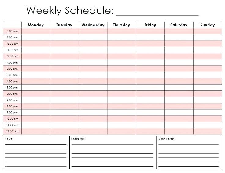 Printable Weekly Appointment Calendar Printable 360 Degree