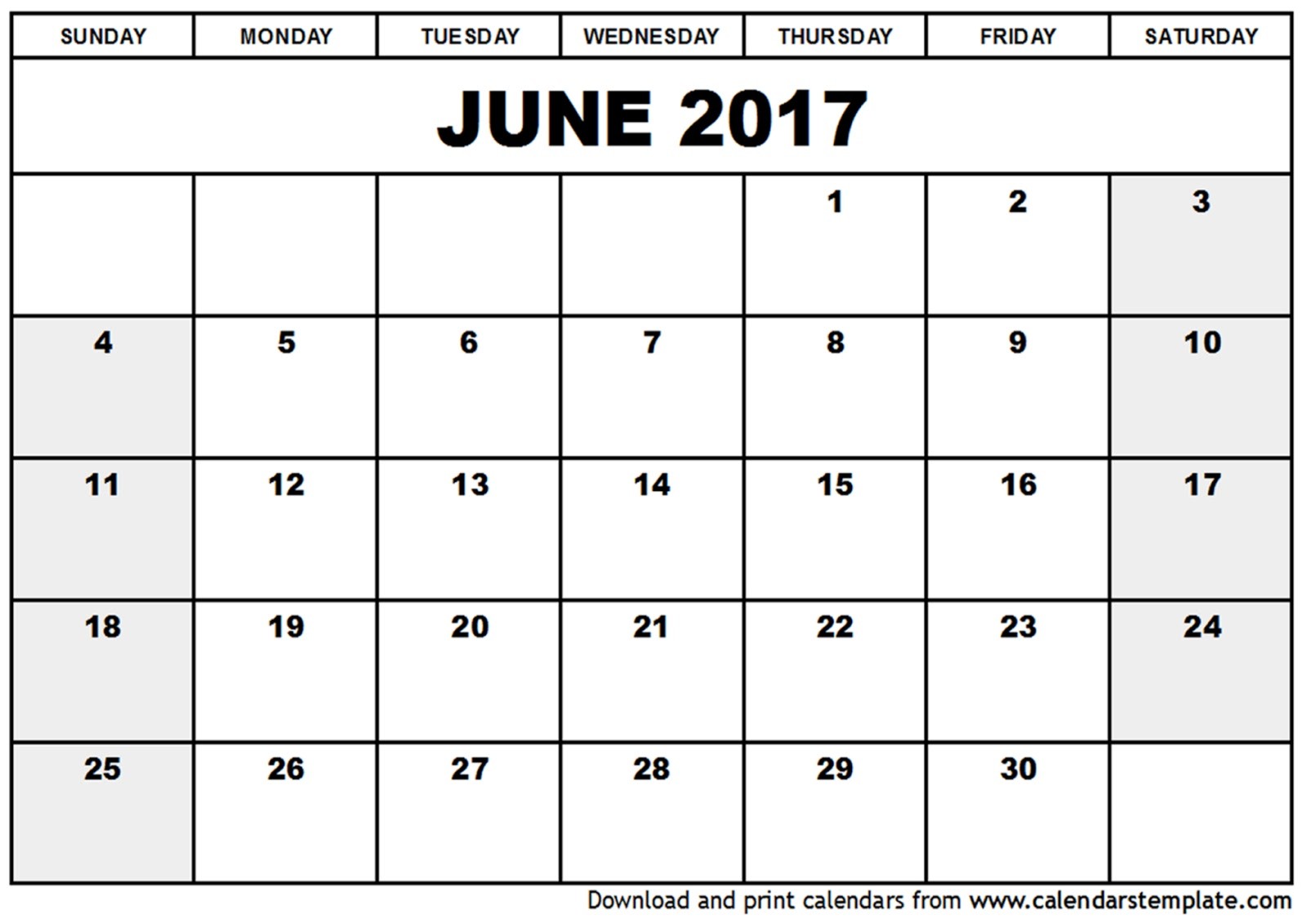 Free Printable Calendar 2019 Free Printable Calendar June