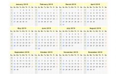 Free Printable Calendar Templates 2019 2019 Calendar