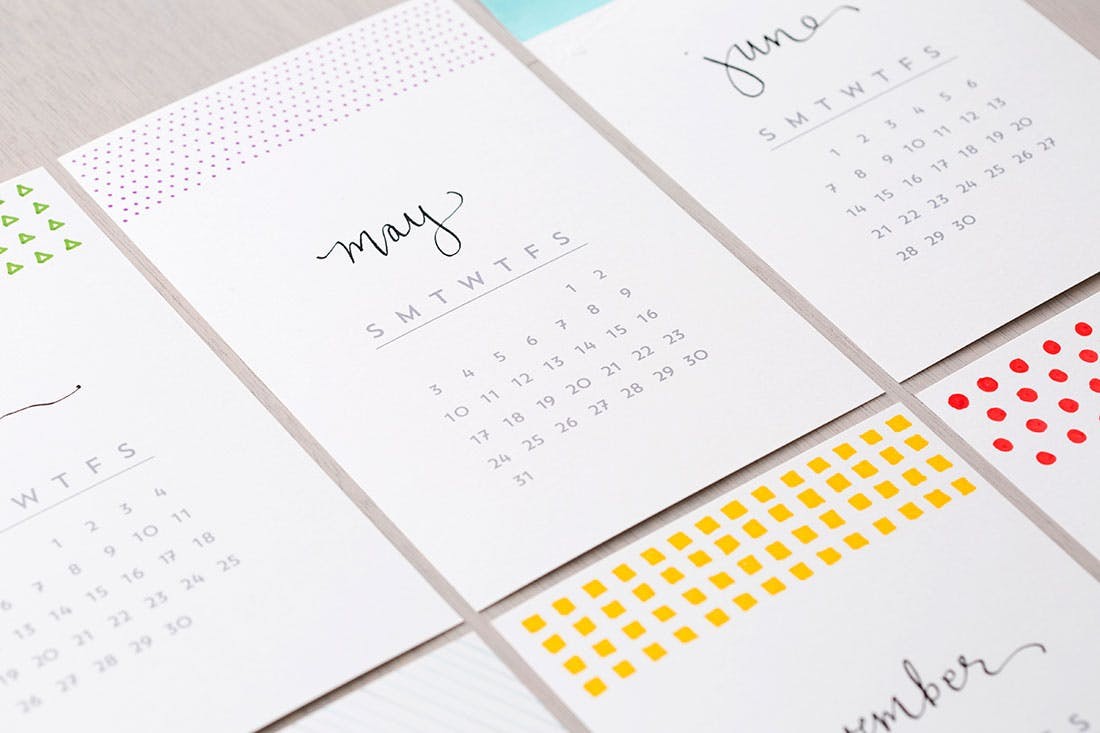 It’s Not Too Late to Make Our DIY Calligraphy Calendar