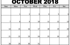 October Calendar Printable Printable October 2018 Calendar towncalendars