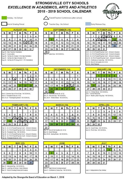 Unique Free Printable School Calendar 2019 15