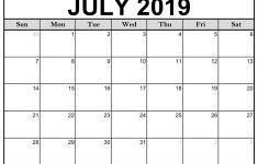 Printable Calendar July 2019 Printable July 2019 Calendar Templates 123calendars