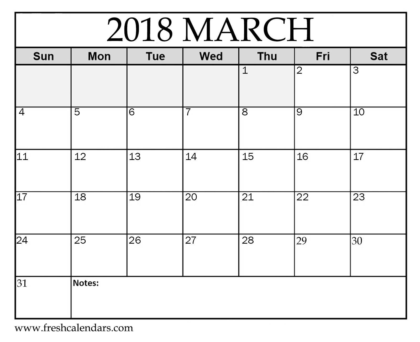 Printable March 2018 Calendar Fresh Calendars