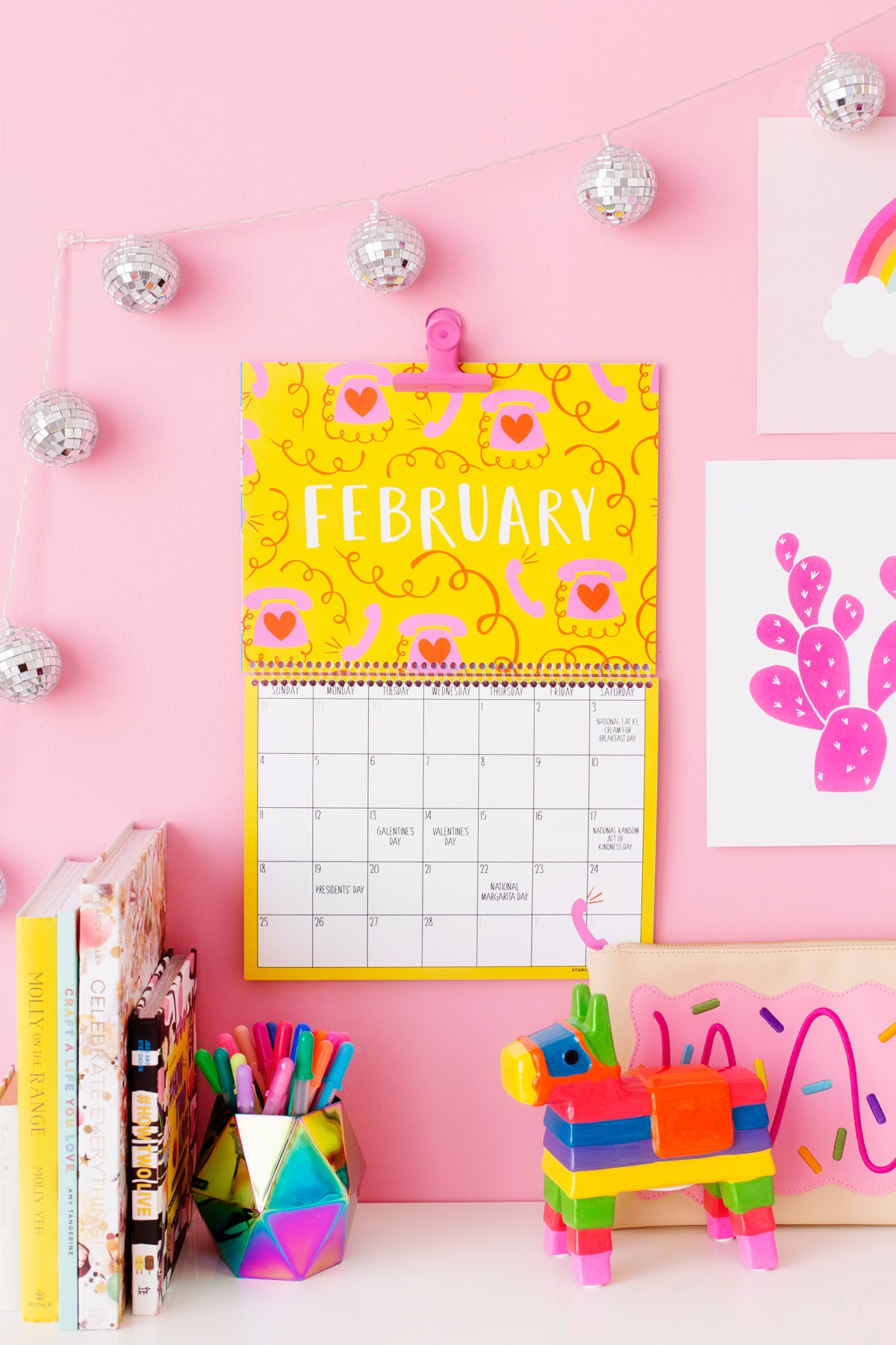 2018 Free Printable Wall Calendar Studio DIY