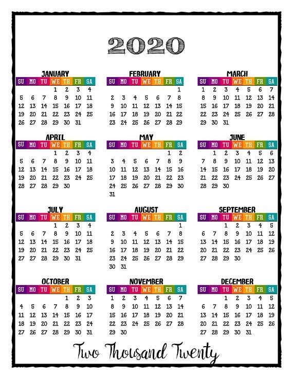 Best 25 Calendar 2020 ideas on Pinterest