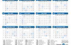 Weekly Calendar 2020 Printable 2020 Calendar