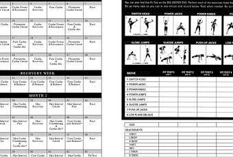 Insanity Workout Schedule PDF & Calendar Paperblog