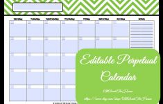 Printable Editable Calendars Editable Printable Calendar Perpetual Calendar Chevron