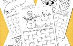 Printable Kids Calendar Printable Calendar for Kids 2018 Itsy Bitsy Fun
