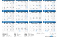 Printable Uk Calendar Calendar 2017