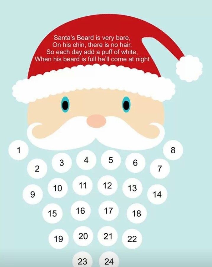 Santa Beard Advent Calendar