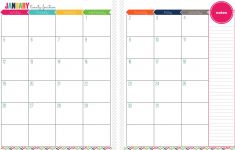 2 Page Printable Calendar 7 Best Of Printable Month Two Pages Printable