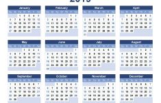 2019 Annual Calendar Printable 2019 Calendar Templates and