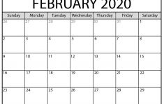 2020 Feb Calendar Printable February 2020 Calendar Beta Calendars