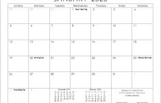 2020 Monthly Calendar Printable Free 2020 Calendar Templates and