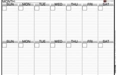 Blank Two Week Calendar Printable 2 Week Calendar Planner Templat Printable 2