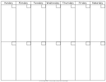 Two Week Calendar by Amanda Rose Resources