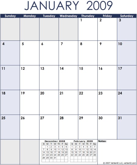 2009 Monthly Calendar Chinguyencos Blog