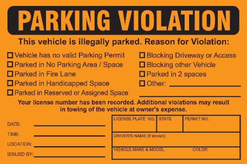 Fake Parking Ticket Printable FREE DOWNLOAD The Best