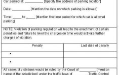 Fake Parking Ticket Template Fake Parking Ticket Printable Free Download the Best