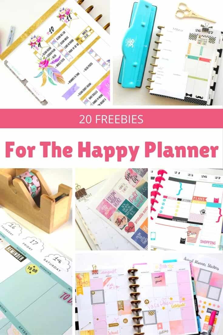 20 Awesome Happy Planner Free Printables DIY Candy