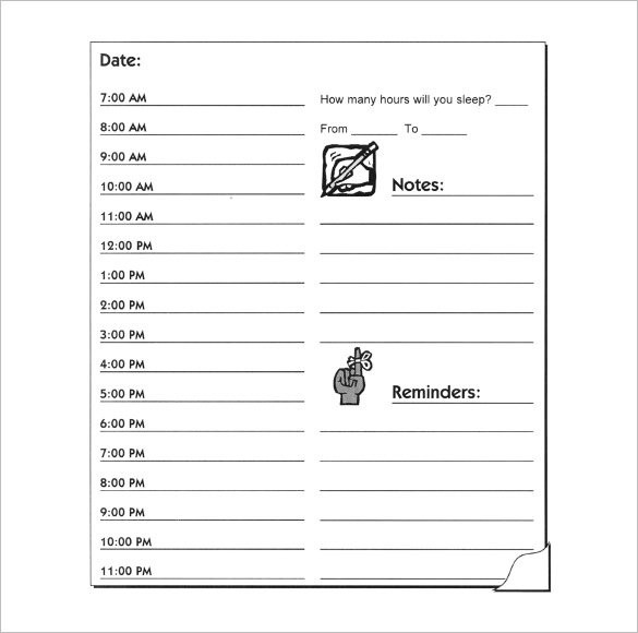 Hourly Schedule Template 35 Free Word Excel PDF