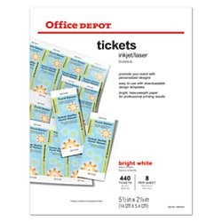 Amazon fice Depot R Laser Inkjet Tickets Pack