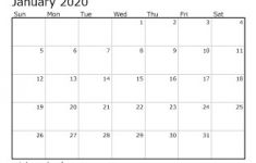 Printable Monthly Calendar 2020 with Holidays Download 2020 Printable Calendars