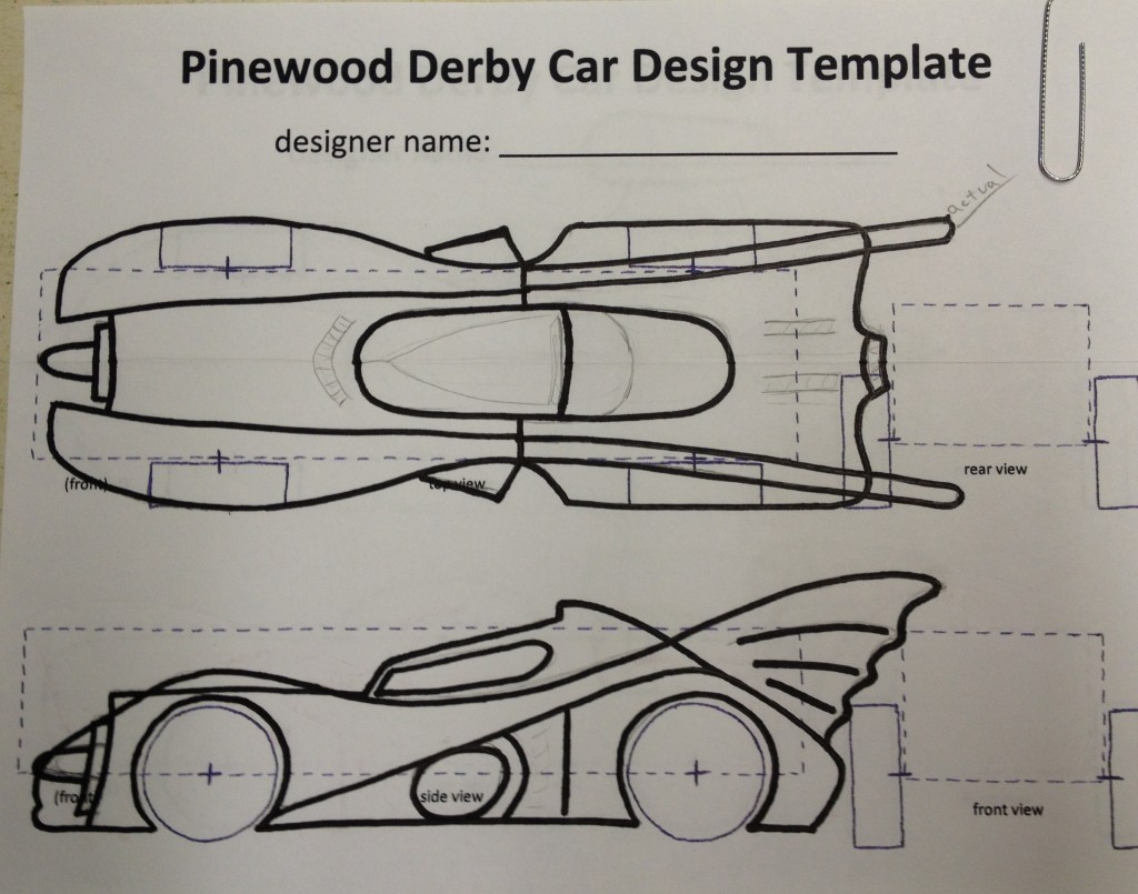 How to build an awesome Batmobile Pinewood Derby car