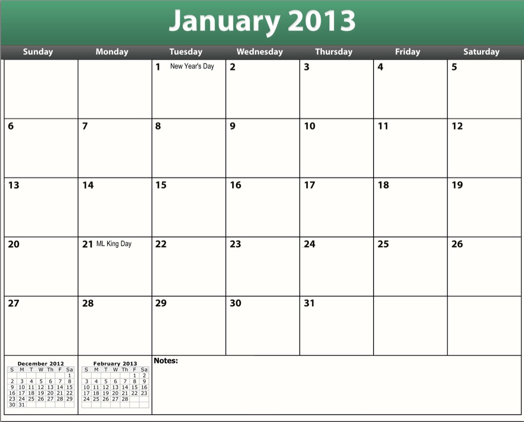South African Calendar Templates 2013 paitopk