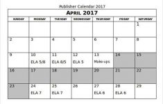 Publisher Calendar Templates 40 Microsoft Calendar Templates Free Word Excel