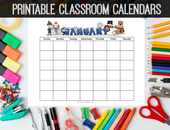 Printable Homework Calendars Preschool
