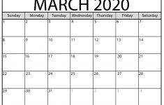 2020 March Calendar Printable Blank March 2020 Calendar Printable Beta Calendars