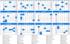 Calendar 2020 with Holidays Printable 2020 Calendar