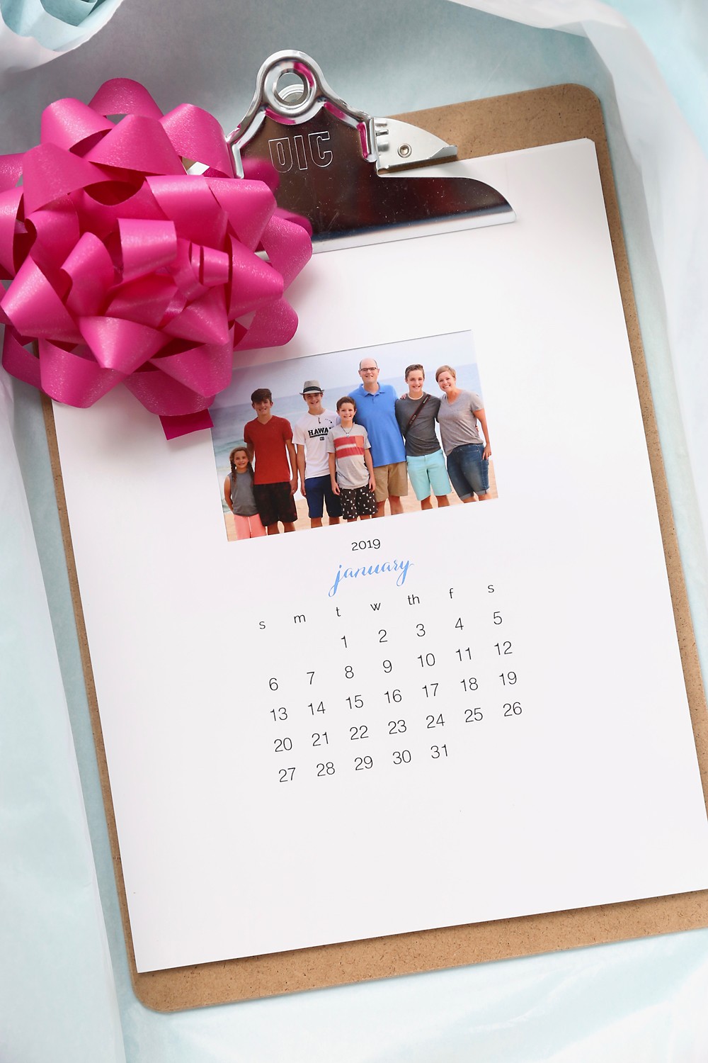 Make a personalized 2020 photo calendar free templates