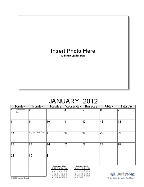Calendar Template Create a Printable Calendar