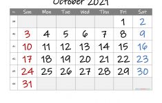 Microsoft Word Calendar Template 2021 Monthly Printable October 2021 Calendar [free Premium] In 2020