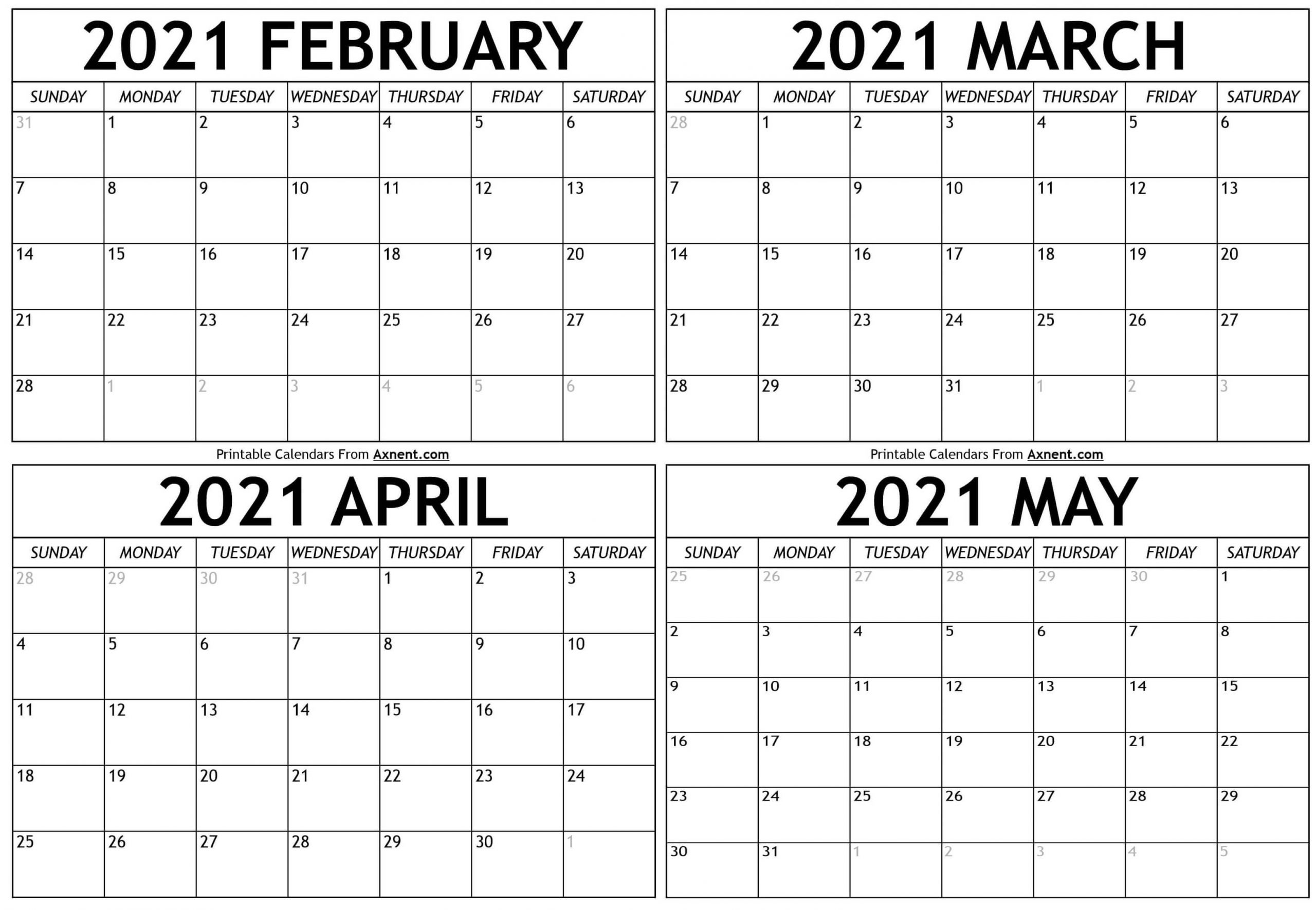 Holiday February 2021 Calendar | Get Free Printable ...