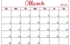 Free March 2021 Calendar Printable March 2021 Calendar Template Time Management