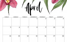 Free Printable April Calendar Free Printable April 2020 Calendar Cute
