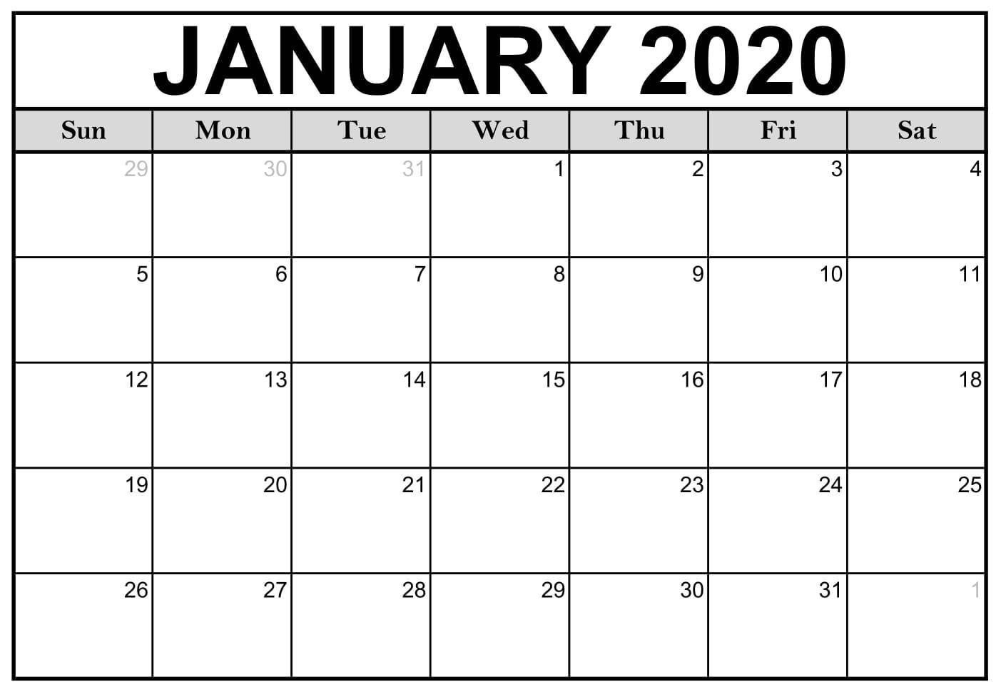 Monthly Calendar 2021 Printable